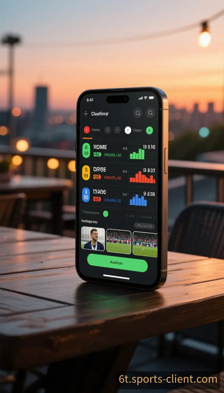 6T App 移动客户端界面与赛事交互预览